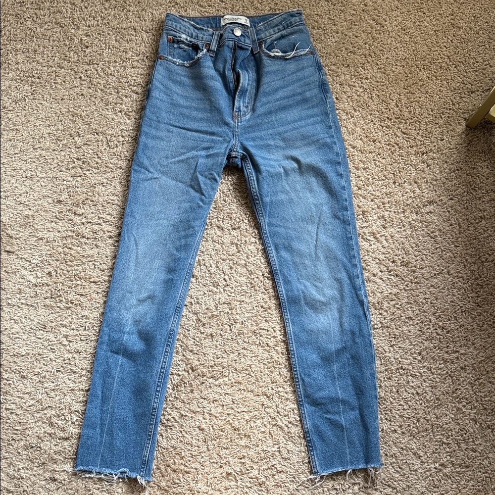 Abercrombie & Fitch High Rise Blue Jeans